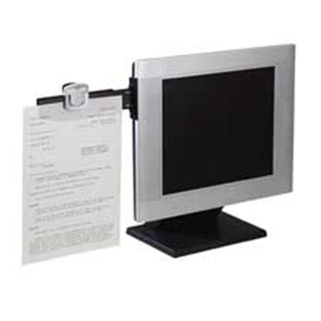3M COMMERCIAL 3M MMMDH240MB Monitor Mount Document Clip- 6-.25in.x3in.x11-.50in.- Black-Silver MMMDH240MB